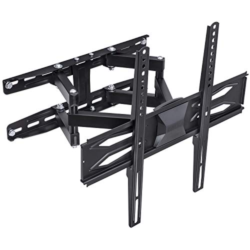 TRESKO Support mural TV | VESA 200x100 à 400x400 | 26 - 60 pouces (66 - 151 cm) | max. 30 kg | pivotant, inclinable, extensible | 60mm plat / mince