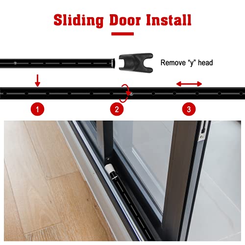 SECURITYMAN 3-in-1 Door Security Bar, Security Door Stoppers & Door Barricade – Heavy Duty Adjustable Iron Security Lock Bar for Home Defense, Apartment & Travel Safety (2 Pack - Black Stick) by SECURITYMAN - Image 9