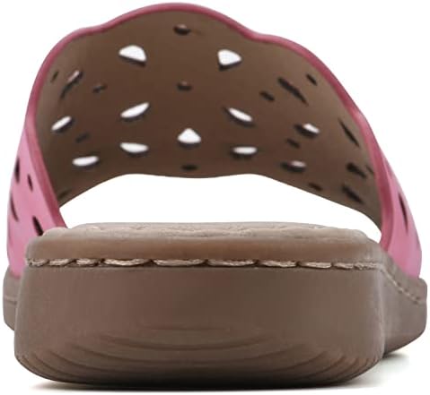 CLIFFS BY WHITE MOUNTAIN Women's Squad Sandal, Fuchsia/Nubuck, 6.5 M | Image 4
