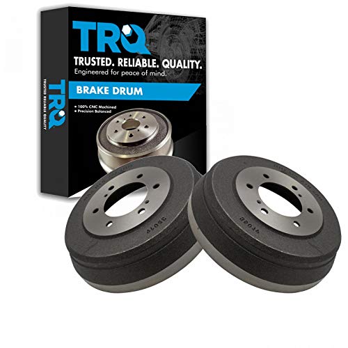 Trq Rear Brake Drum Pair Set For 1991-1994 Nissan D21 Hardbody / 1998-2004 Nissan Frontier / 1996-2004 Nissan Pathfinder / 1995-1997 Nissan Pickup / 1997-2003 Infiniti Qx4 / 2000-2004 Nissan Xterra #TOP1