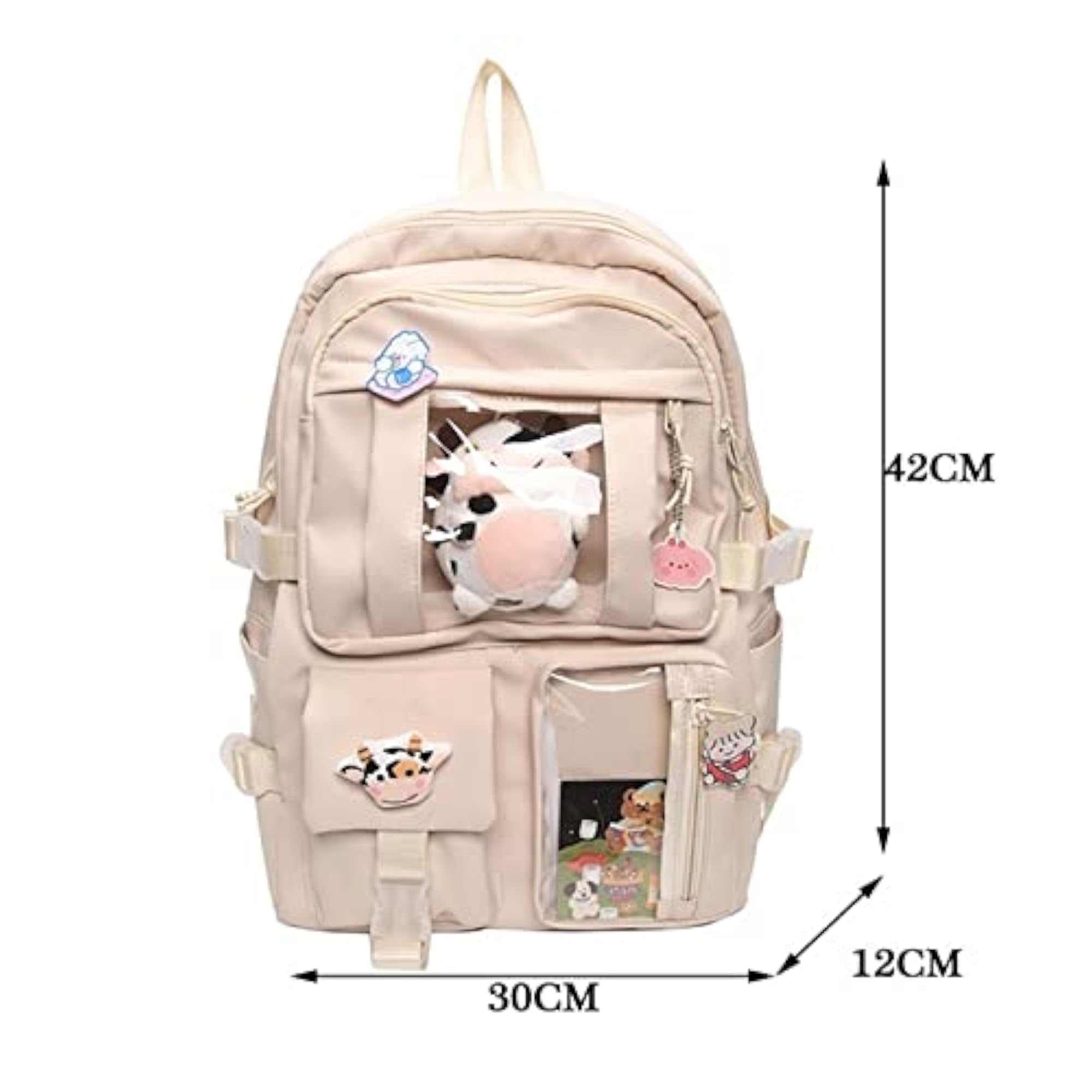 Ladies Waterproof Nylon Large Capacity School Backpack