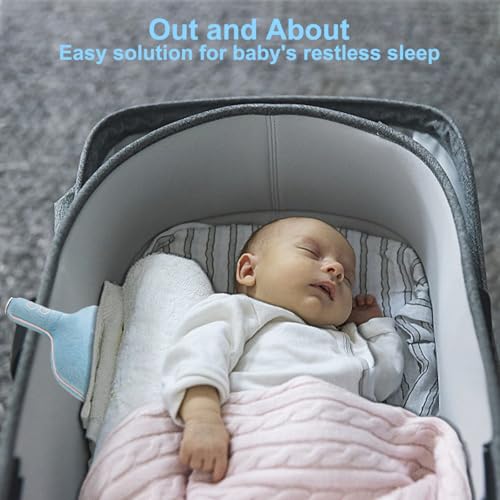 Baby Sleep Soother, Vibrating Mattress Pad Sleep Soother, 3 Vibration Intensities and 3 Vibration Modes,Type-C Fast Charging 1 Hour Cut-Off Timer, for Newborns, Travel, Registry Gift, Bassinets - Image 3