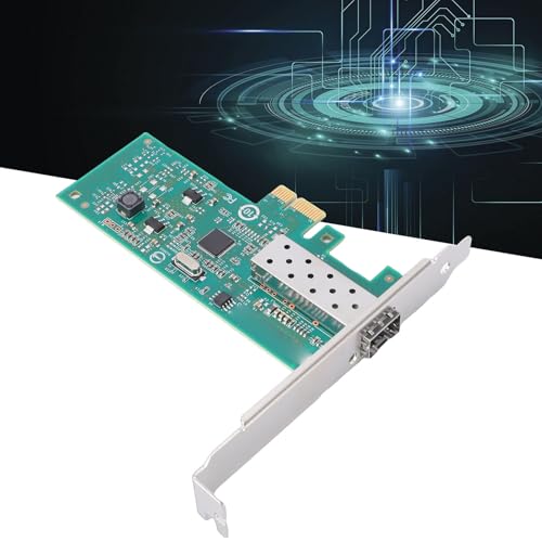 Tarjeta de Red Zyyini PCIe 1Gbps, Adaptador SFP Puerto Único de Fibra Ethernet con Controlador 210AT, Conectores Chapados en Oro, para Sistemas Windows y Linux VMware ESXi miniatura 5