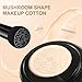Glow Foundation Cushion For Older Women,Mushroom Head Air Cushion CC Cream,Long Lasting Waterproof Moisturizer,Soft Matte Weightless,Brighten Skin BB Cream Foundation For Mature Skin(IVORY)