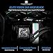 Thermalright Elite Vision 360 ARGB BLACK CPU Water Cooler with TL-K12 PWM Fan, 2150RPM Speeds,IPS LCD Screen with 320*320 Resolution,Liquid CPU Cooler,for AM5/Intel 1851/1700,2.73inch Display Screen