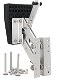 Mojiate Heavy Duty Outboard Motor Bracket - 7.5-20HP Capacity, Anodized Aluminium Marine Auxiliary Bracket for Powerboats & Yachts