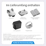 DJI Mini 4K Camera Drohnen Combo mit 4K UHD Kamera für Erwachsene, 3-Achsen-Gimbal-Stabilisierung, 10 km Videoübertragung, Autom. Rückkehr, windstabil, 2 Akkus 62 min Flugzeit, QuickShots, Unter 249g