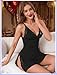 Avidlove Women's Sleepwear Sexy Chemise Nightgown Modal Sleepwear Full Slips Lace Babydoll Black M