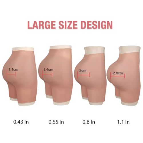 Image of Silicone Butt Pants Hip Enhancer Silicone Panties for Crossdresser Apparel Male to Female