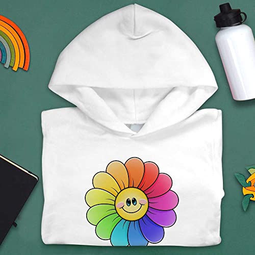 Azeeda 'Rainbow Flower' Children's Hoodie/Hooded Sweater (KO029304)3