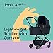 Joolz Aer2 Foldable Bassinet for Baby Stroller – Ultra-Light Bassinet with One-Hand Quick Fold - Soft Mattress - Large UPF 50+ Canopy - Perfect Baby Cot Add-on for Your Aer2 (Dark Navy Blue)