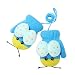 Demarkt Guantes de peluche para niños, manoplas para exteriores, diseño de mariquita, con cordón, guantes de punto azul Talla única