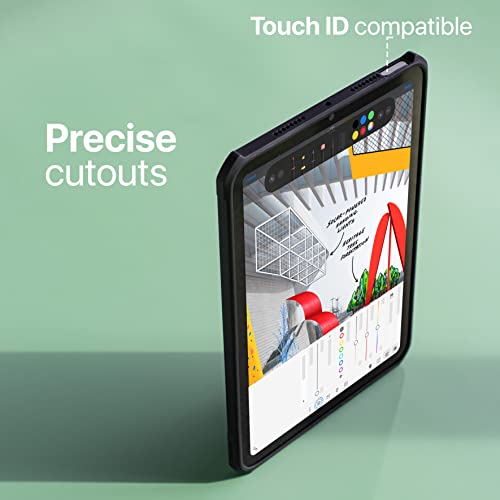 Tineeowl Ipad 10 Case (2022 10.9-Inch | 10Th Generation) Ultra Thin, Clear Back, Flexible Tpu Absorbs Shock, Lightweight (Black/Clear Back) #TOP3