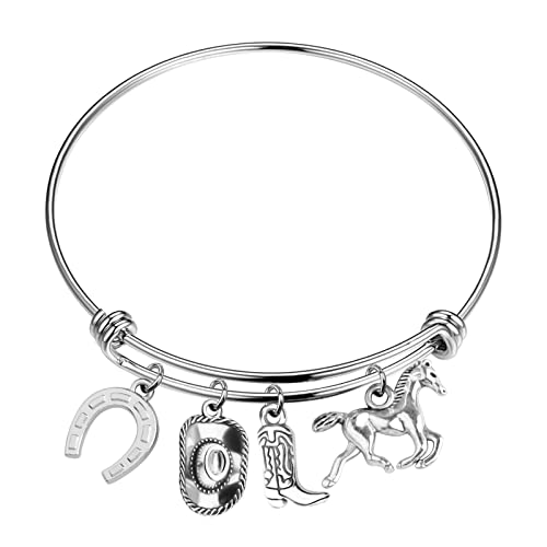 ENSIANTH Horse Bracelet - Western Cowboy & Cowgirl Gift - Equestrian & Rodeo Gift