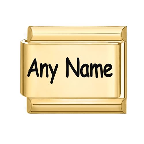 Image of MJARTORIA Personalized Italian Charms Links with Text Custom Italian Charms