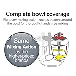 Hamilton Beach Electric Stand Mixer, 4 Quarts, Dough Hook, Flat Beater Attachments, Splash Guard 7 Speeds with Whisk, Black with Top Handle - Image 3