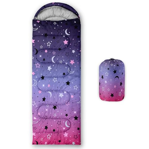 Image of QOOMO Camping Sleeping Bags,3 Season Warm & Cool Weather,Lightweight,Waterproof Sleeping Bags for Adults & Kids,Traveling,and Outdoors,Camping Gear Equipment