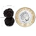 HONEY BEAR Silk Knot Cufflinks Fabric for Mens Shirt for Business Wedding Gift (Dark Brown)