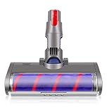 Soft Roller Cleaner Head Compatible for Dyson V7 V8 V10 V11, Floor Attachment with LED Headlights, Multi-Directional Roller Head, Suitable for Hard Floor