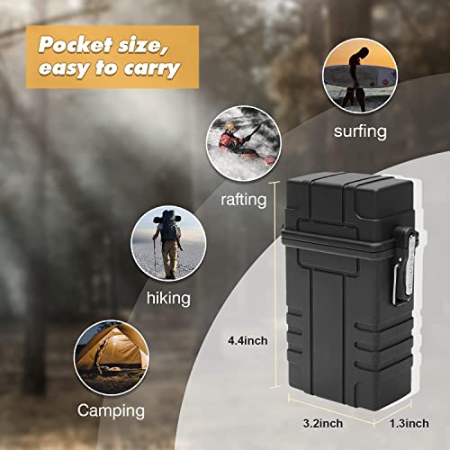 Somgem Cigarette Case With Lighter, Airtight Joint Holder Case Smell Proof, Waterproof Cigarette Holder For Whole Package 20Pcs 84Mm Cigarettes And Prerolls, Multipurpose Pocket Box Container For Outdoor #TOP6