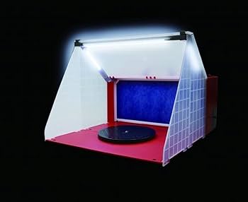 AIRTEX 塗装ブース 室内塗装の臭いを吸引！LEDライト装備＆折りたたんで持ち運べる