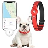 2-in-1 GPS Tracker for Dogs: Smart Pet Collar with Real-Time Tracking,No Monthly Fee/Subscription (iOS Only) Waterproof, Anti-Lost,365-Day Long Battery Life GPS Tracker Dog Collar(Tracker Included)