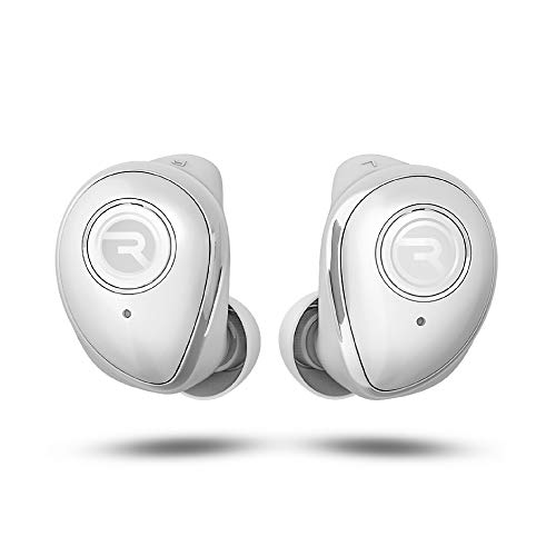 The Performer Raycon Bluetooth Wireless Earbuds with Microphone - E55 True Wireless Bluetooth Earbuds - Bluetooth 5.0 Deep Bass in-Ear Headphones with Wireless Charging - White