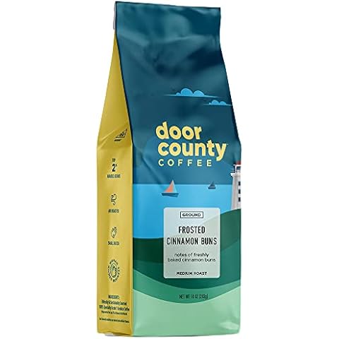 Door County Coffee - Frosted Cinnamon Buns, Ground Coffee Cover