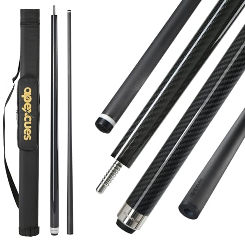 Image of Carbon Fiber Pool Cue 12.5mm 11.5 10.5 Adjustable Weight 19 20 oz