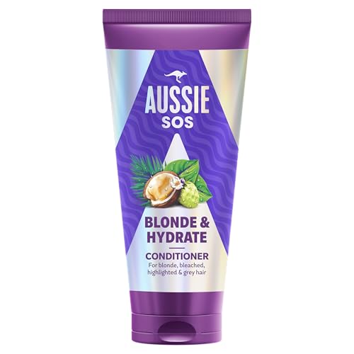 Aussie SOS Blonde & Hydrate Conditioner 200ml for Bleached Highlighted and Grey Hair