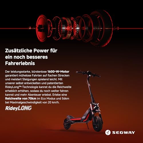 Segway ZT3 Pro D – 70 km Eco, Vollfederung, 25 % Steigung, Find My – Bild 3