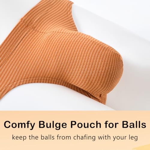 Men's Striped Brief Underwear with Branded Waistband Tagless Breathable2