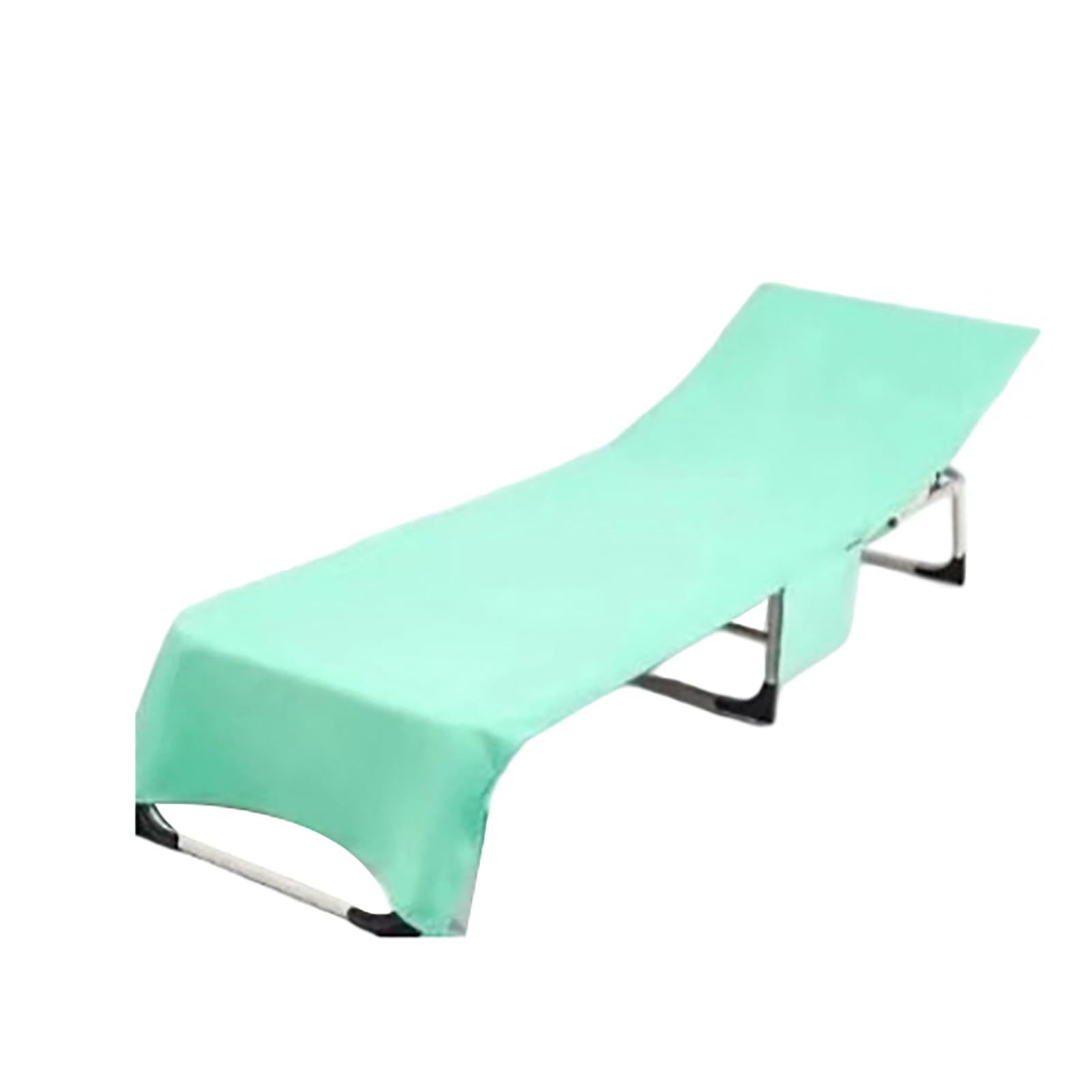 bayicie Beach Chair Cover with Side Pockets Absorbent Lounge Chair Cover Quick Dry Towel Chair Cover for Lounger Pool Sunbathing Garden