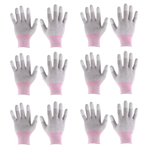 Guantes ESD para evitar descargas estáticas en reparación electrónica