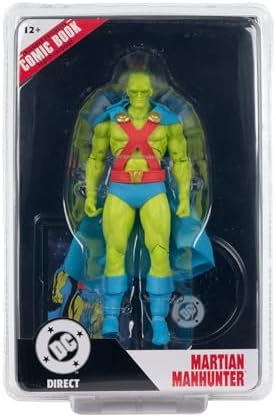 DC Direct - 7in Martian Manhunter Action Figure with Comic (Justice League #77) Page Punchers - McFarlane Toys — view 7