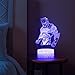 Game Series Night Light Omega Raven Scar 3D Lamp 7 Color Table Lava Mood Lamp for Child Christmas Birthday Gifts Fans Omega Crackle Base Christmas Festival Gift