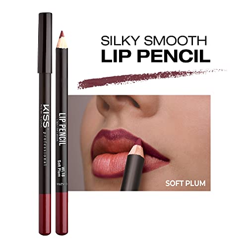 Image of Kiss New York Professional Slim Long-Wear Lip Liner Pencil, Matte Finish
