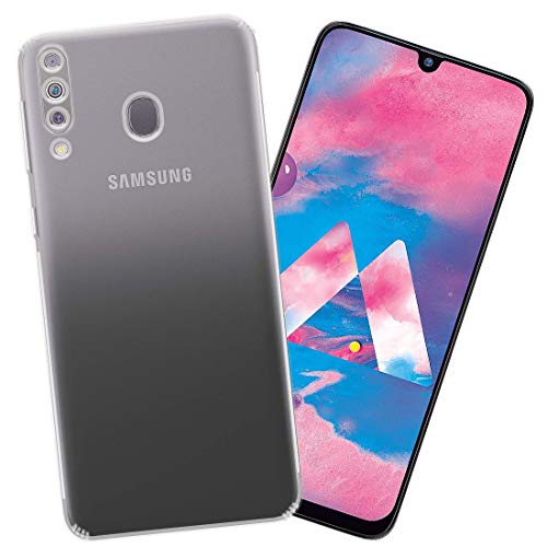 Image of Amazon Brand - Solimo Anti Dust Plug Mobile Cover (Soft & Flexible Back case), for Samsung Galaxy M30 (Transparent)
