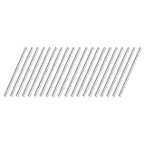uxcell 2mm x 50mm 304 Stainless Steel Solid Round Rod for DIY Craft - 20pcs