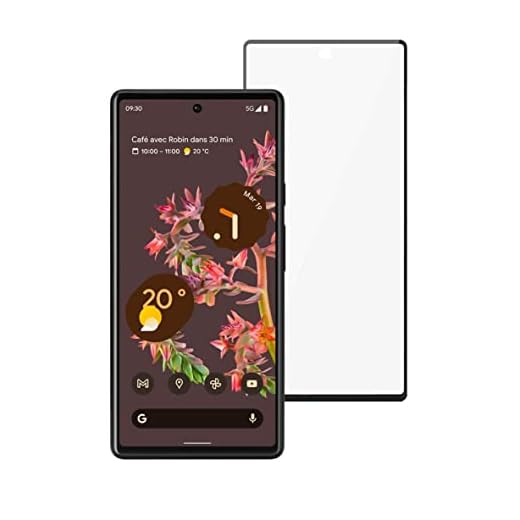 Google GA02900-FR+VT Bundle Pixel 6 Black + Verre trempé – Smartphone Android 5G débloqué avec Appareil Photo de 50 Mpx et Objectif Grand Angle – [128GB] – [Noir Carbone] Version FR
