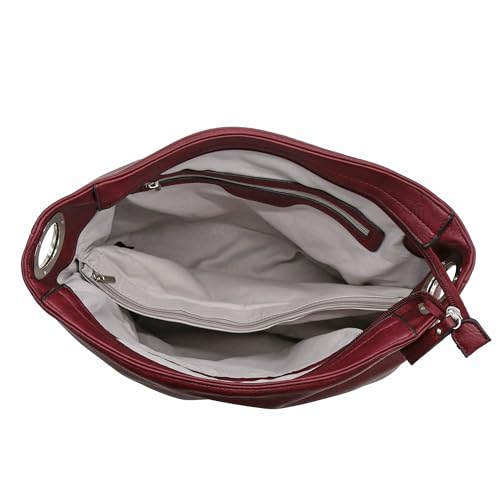 Image of Hobo Shoulder Bag with Big Snap Hook Hardware