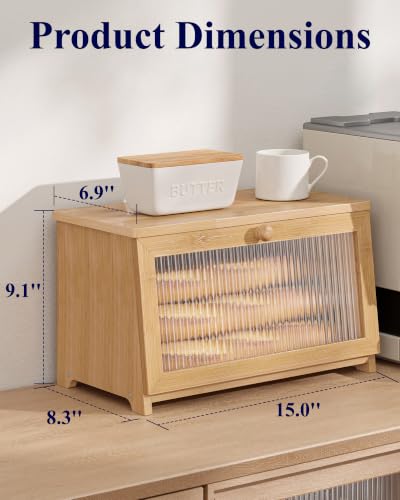 Kitsure-Wooden-Bread-Box-for-Kitchen-Countertop-1-Tier-Bamboo-Large-Capacity-Kitchen-Countertop-Organizer-Stylish-Bread-Storage-with-Window-Multi-functional-Container