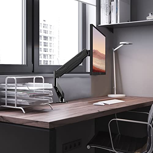 Gas Spring Monitor Arm, Single Monitor Mount, Single Monitor Arm, Single Monitor Desk Mount, Monitor Desk Mount, Vesa Mount, Computer Monitor Stand, Desk Monitor Mount, Monitor Arm Desk Mount #TOP4