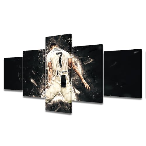 Cadeau foot Cristiano Ronaldo grand tableau mural encadré 127 cm pour fan
