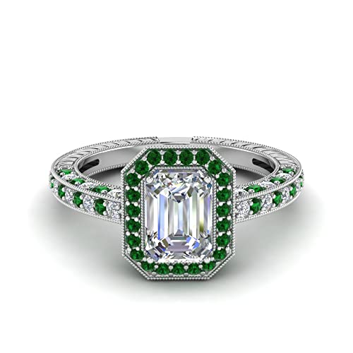 Bague vintage argent émeraude un bijou élégant pour le quotidien