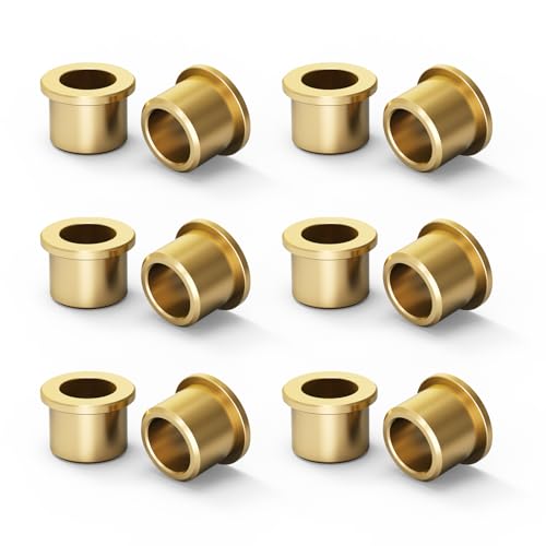 NICECNC Vordere A-Lenkerbuchsen, Bronze, Ober- und Unterteile, Compatible with Yamaha Banshee 350 1987–2006, Blaster 200 1988–2006, Raptor 700 2006–2018, Siehe Ausstattung, 12 Stück