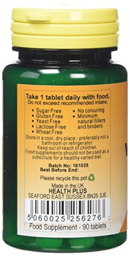 Health Plus Vitamin D 800iu Vitamin D Supplement - 90 Tablets - Image 2