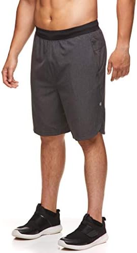 Gaiam Men's Yoga Shorts - Performance Heather Gym \u0026 Workout Short w/Pockets  - Karma Downward Dog Black Heather, Large: Buy Online at Best Price in UAE  - Amazon.ae