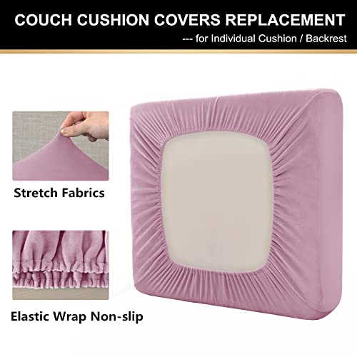Housse de protection pour coussin de canapé lavable rose