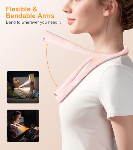 Image of Gritin Book Light, Eye Caring 4-Color&5-Brightness Neck Light Reading Light